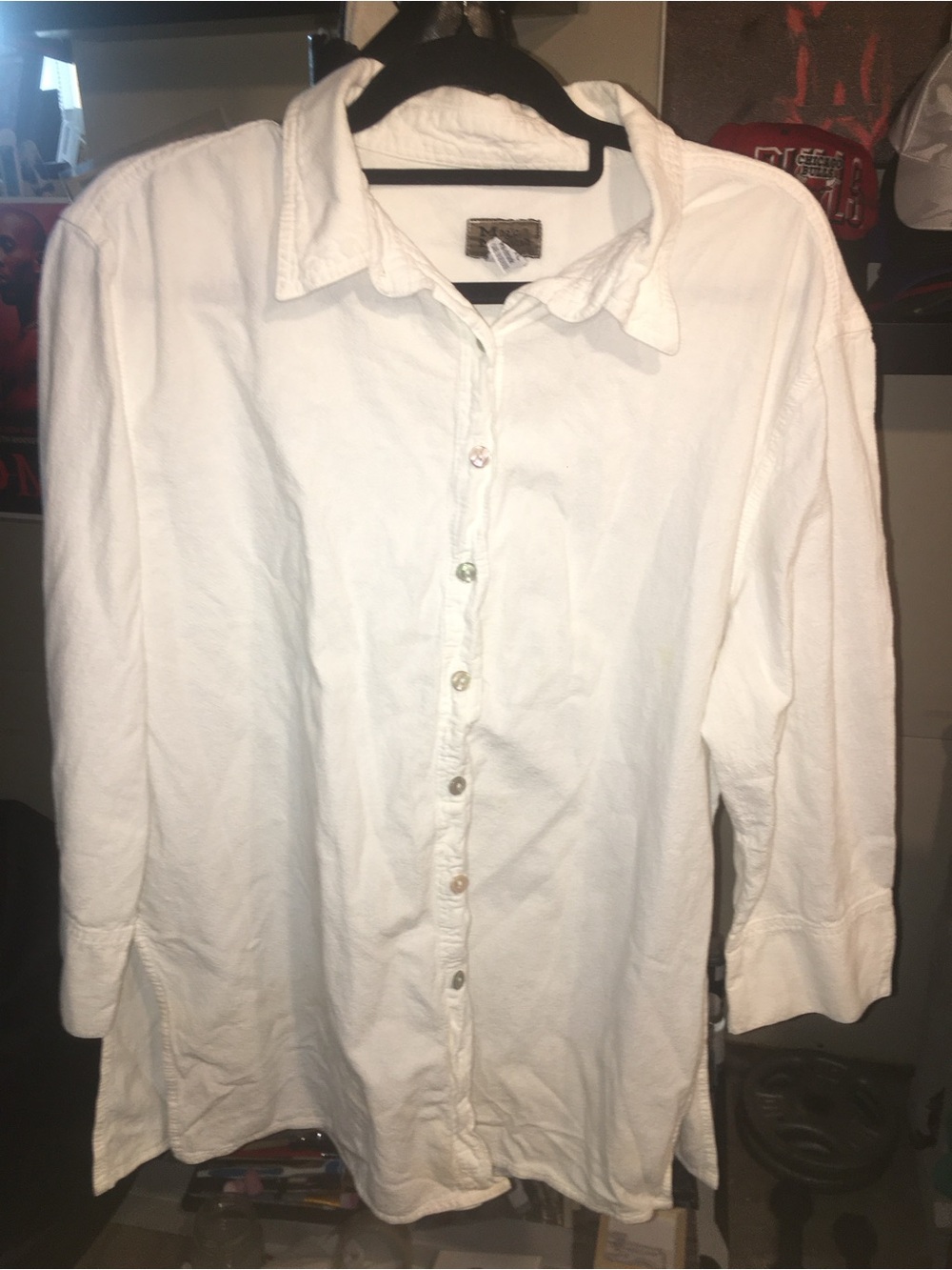 Rare 80s Linen Button Up